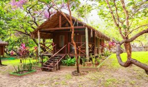 rustic pousada Ciamat Camp located in the village of Santo Amaro in Brazil, in the middle of Lencois Maranhenses national park