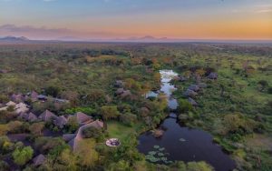 small luxury lodge Finch Hattons located in Tsavo West national park in Kenya