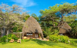 small boutique hotel Sand at the Nomad on Diani Beach in Kenya