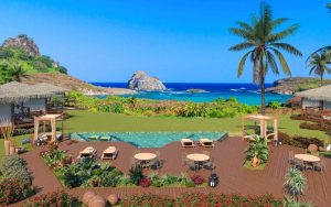 Nannai Solar dos Ventos, luxury beachfront hotel on the island of Fernando de Noronha in Brazil