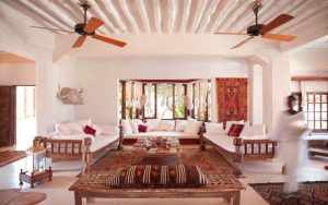 The Majlis in Lamu, a luxury hotel at the beachfront in Kenya
