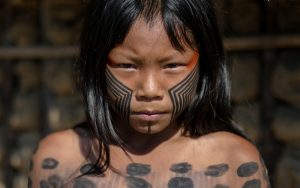 Kayapo child in the Brazilian Amazon