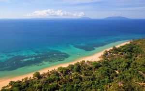 Beach in front of Eden Lodge in Madagascar