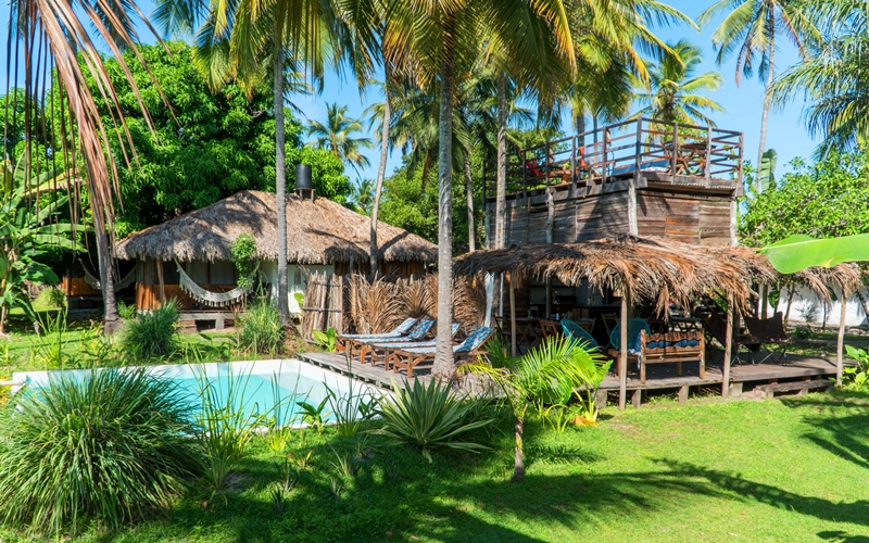 Vila do Junco, small rustic pousada in Santo Amaro, a gateway to Lencois Maranhenses national park in Brazil