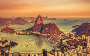 View of Rio de Janeiro in Brazil