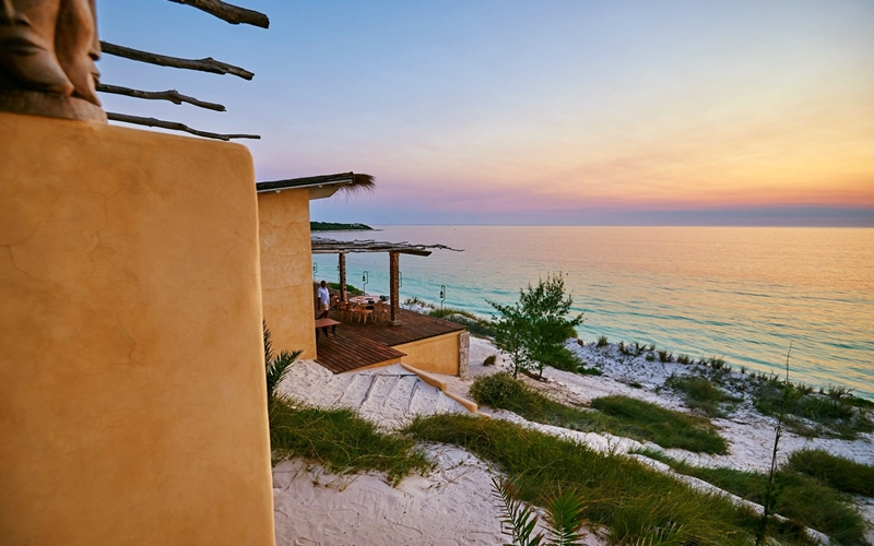 Luxury beachfront hotel Five Senses Lodge, Tsiandamba, Madagascar