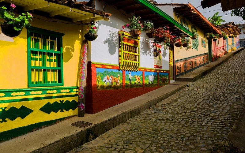 Zocalos of Guatape, Colombia