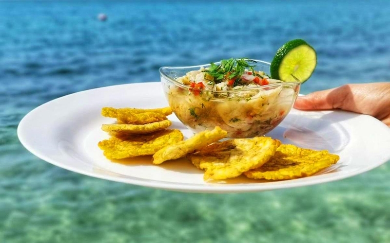 Typical Food in Islas del Rosario, colombia
