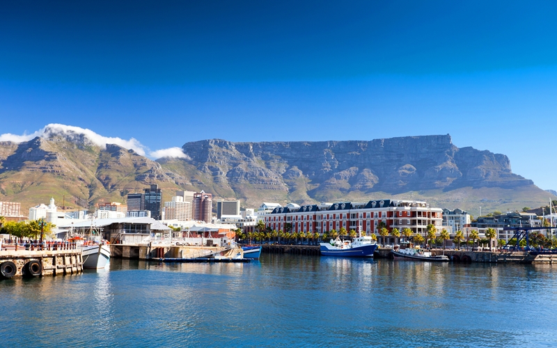 Cape Town A&A Waterfront and Table Mountain, South Africa