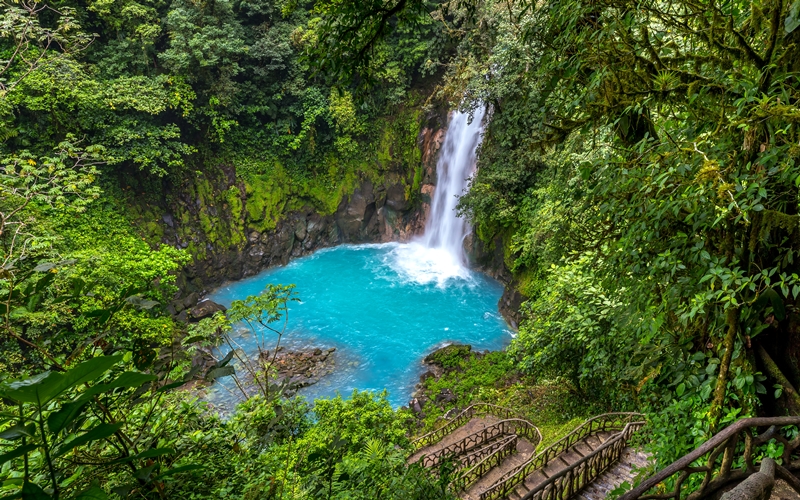 Río Celeste Waterfall, Tenorio Volcano National Park, Costa Rica