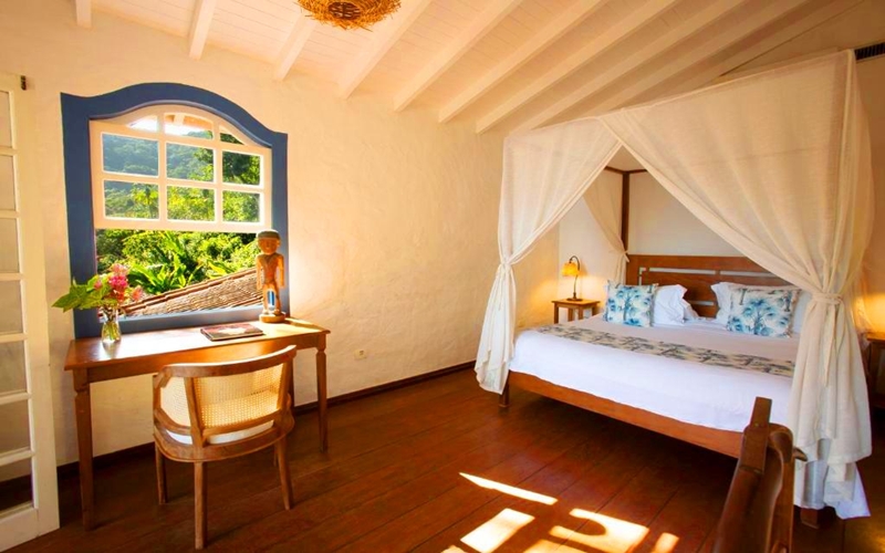 Pousada Picinguaba, luxury boutique hotel facing the beach, in Brazil