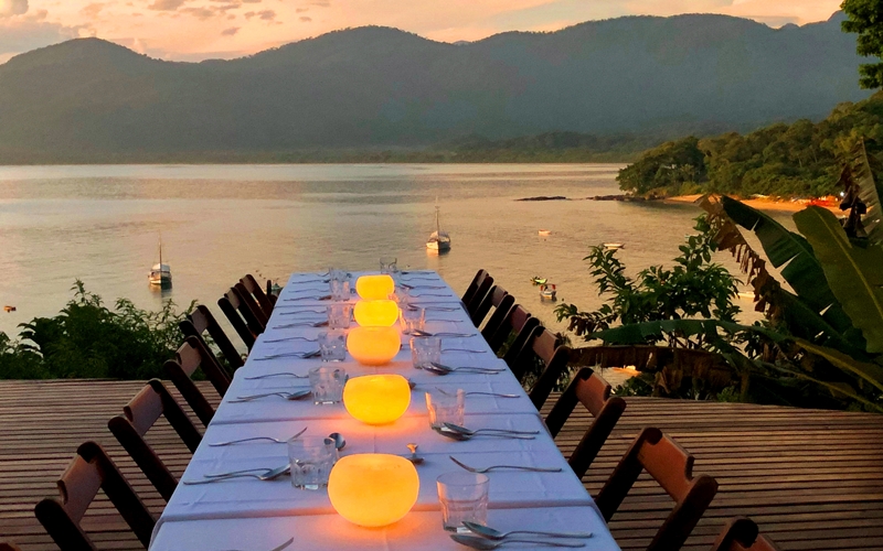 Pousada Picinguaba, luxury boutique hotel facing the beach, in Brazil