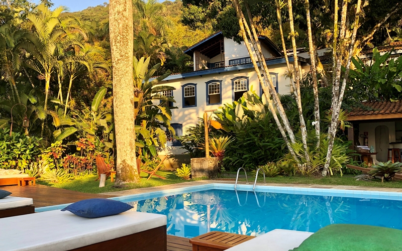 Pousada Picinguaba, luxury boutique hotel facing the beach, in Brazil