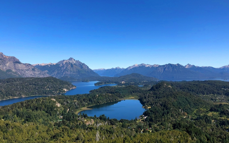 Bariloche panoramic view in Argentina