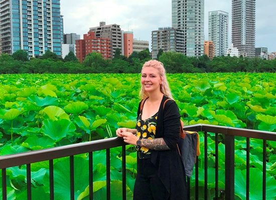 Lara in Ueno Park, Japan
