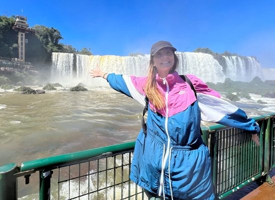 Martina at Iguassu Falls, Argentina