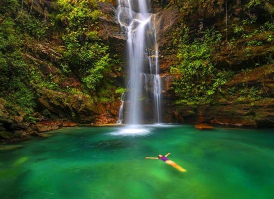 Santa Barbara Wateerfall in Chapada dos Veadeiros