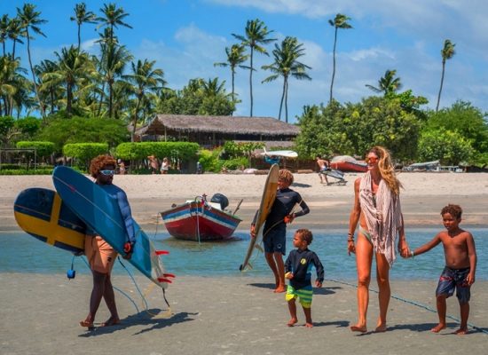 Surfing in Jericoacoara