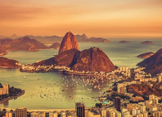 View of Rio de Janeiro in Brazil